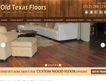 Tablet Screenshot of oldtexasfloors.com